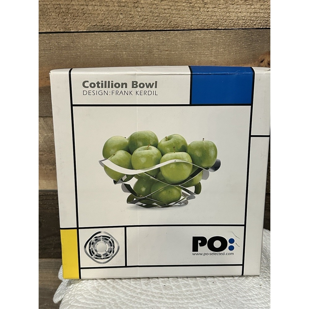 PO Selected Cotillion Bowl Designed by Frank Kerdil Stainless Steel Centerpiece